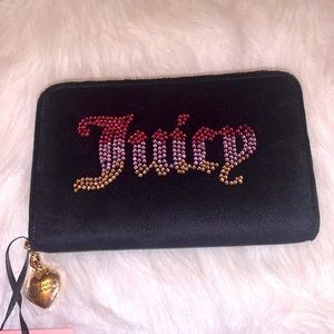 NEW !!! JUICY COUTURE Be Classic WALLET IN LICORICE